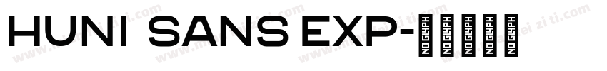 Huni  Sans Exp字体转换
